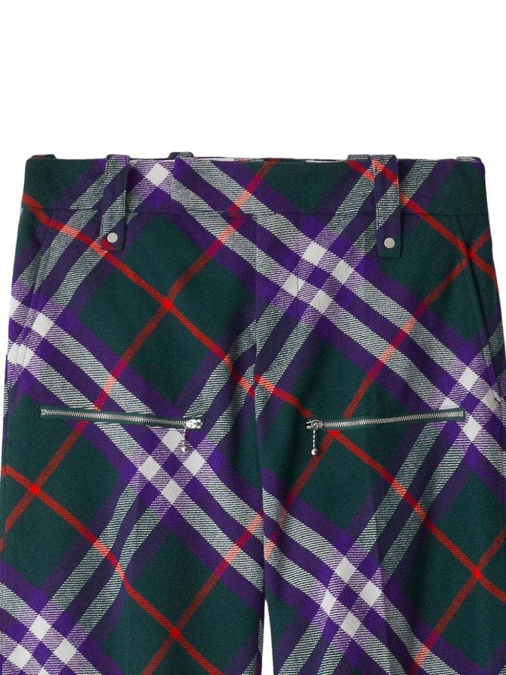 Burberry Men Trousers With Check Pattern - 2
