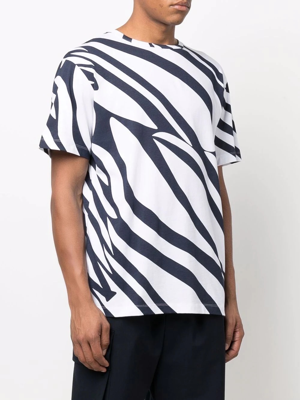 swirl-print T-shirt - 3