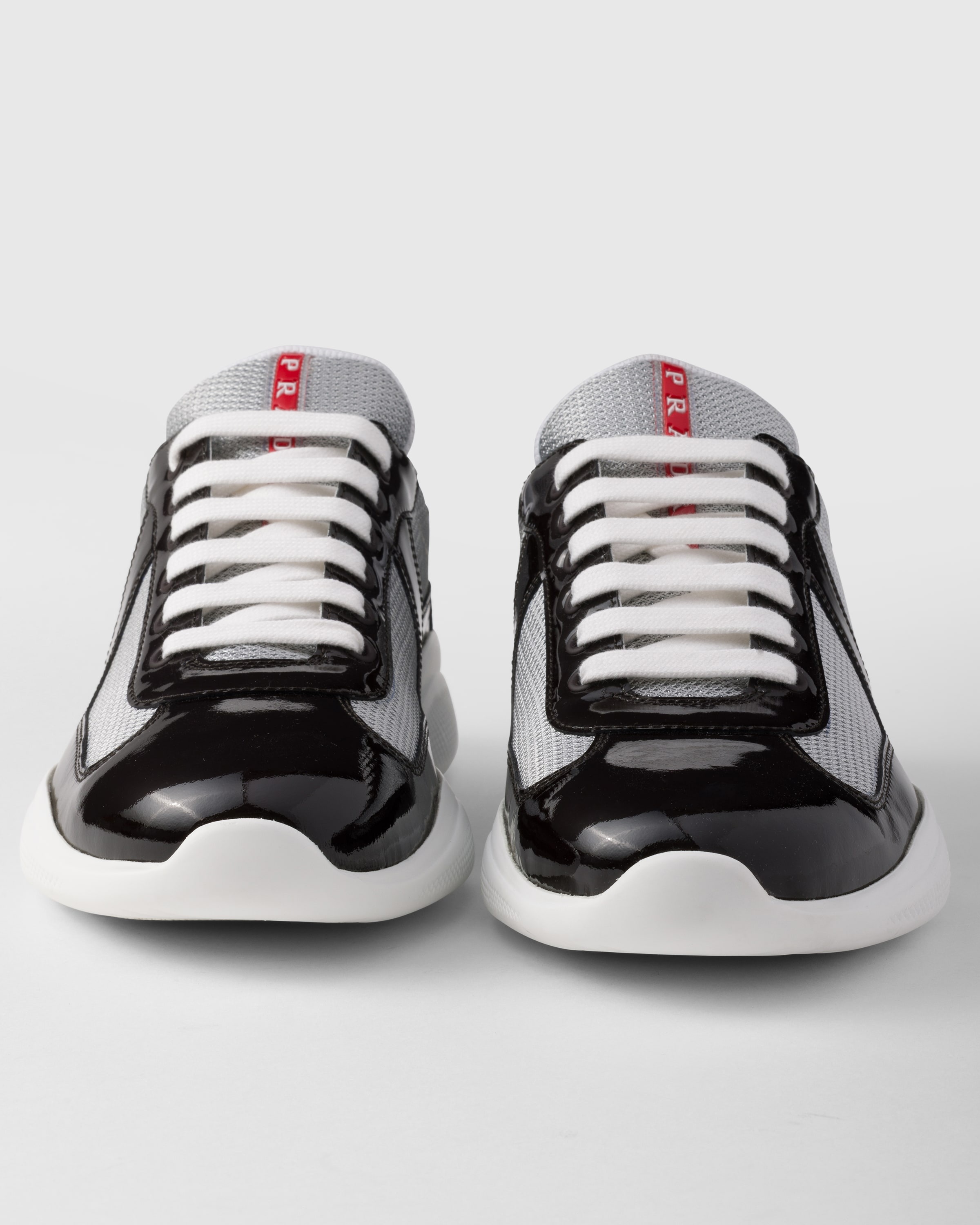 Patent leather and technical fabric Prada America's Cup sneakers - 5