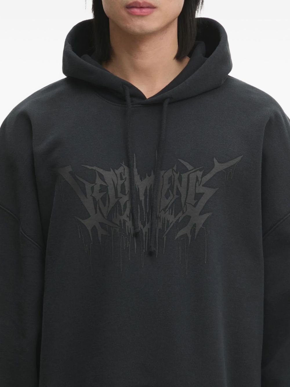 logo-print hoodie - 4