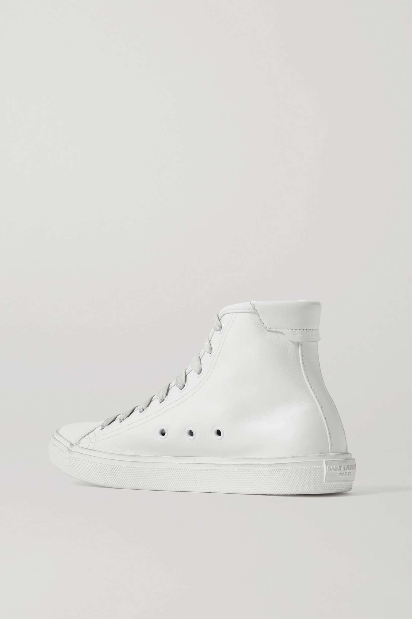 Malibu distressed leather high-top sneakers - 3