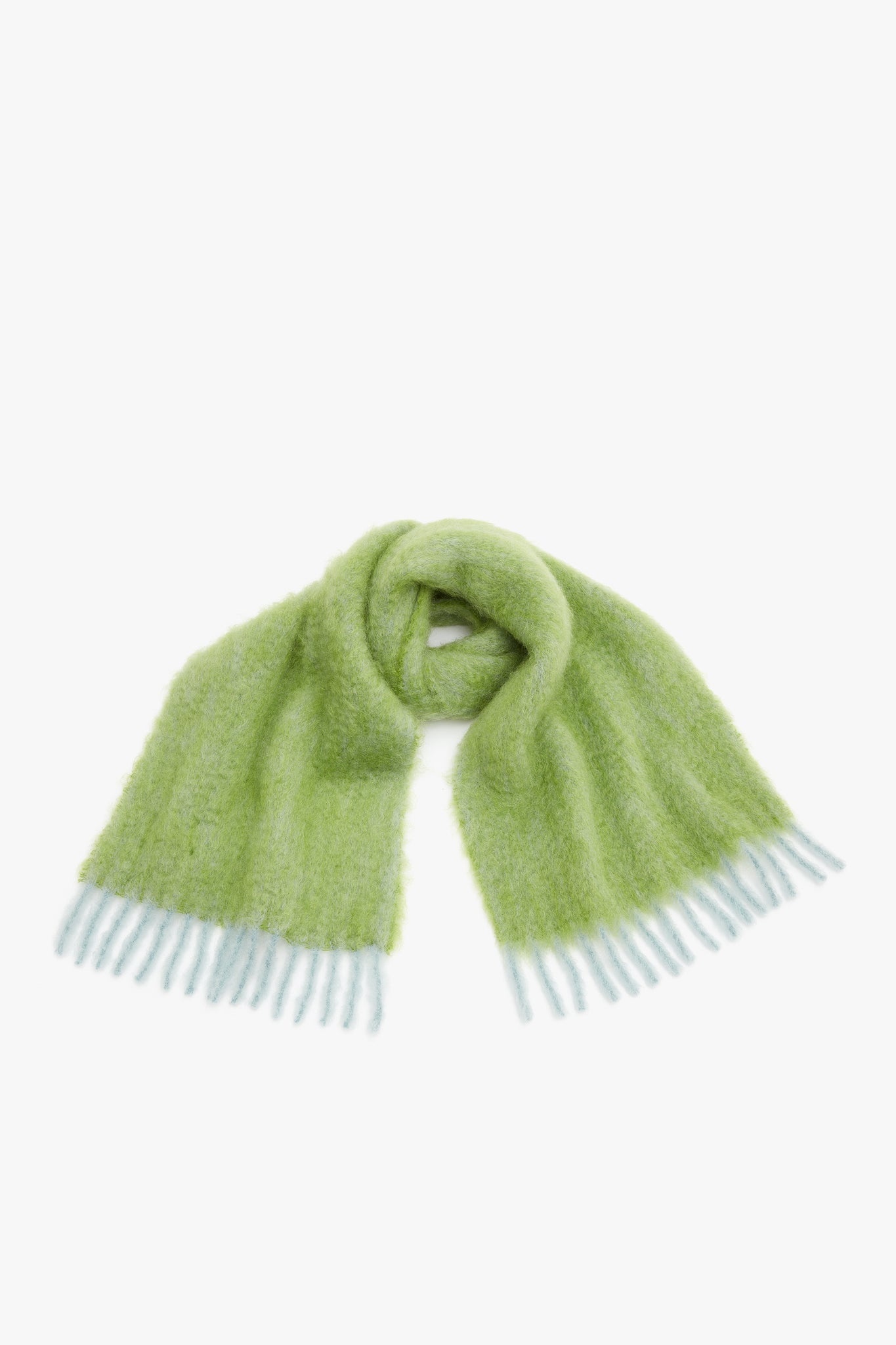 EXCLUSIVE Mohair Scarf In Apple Green - 4