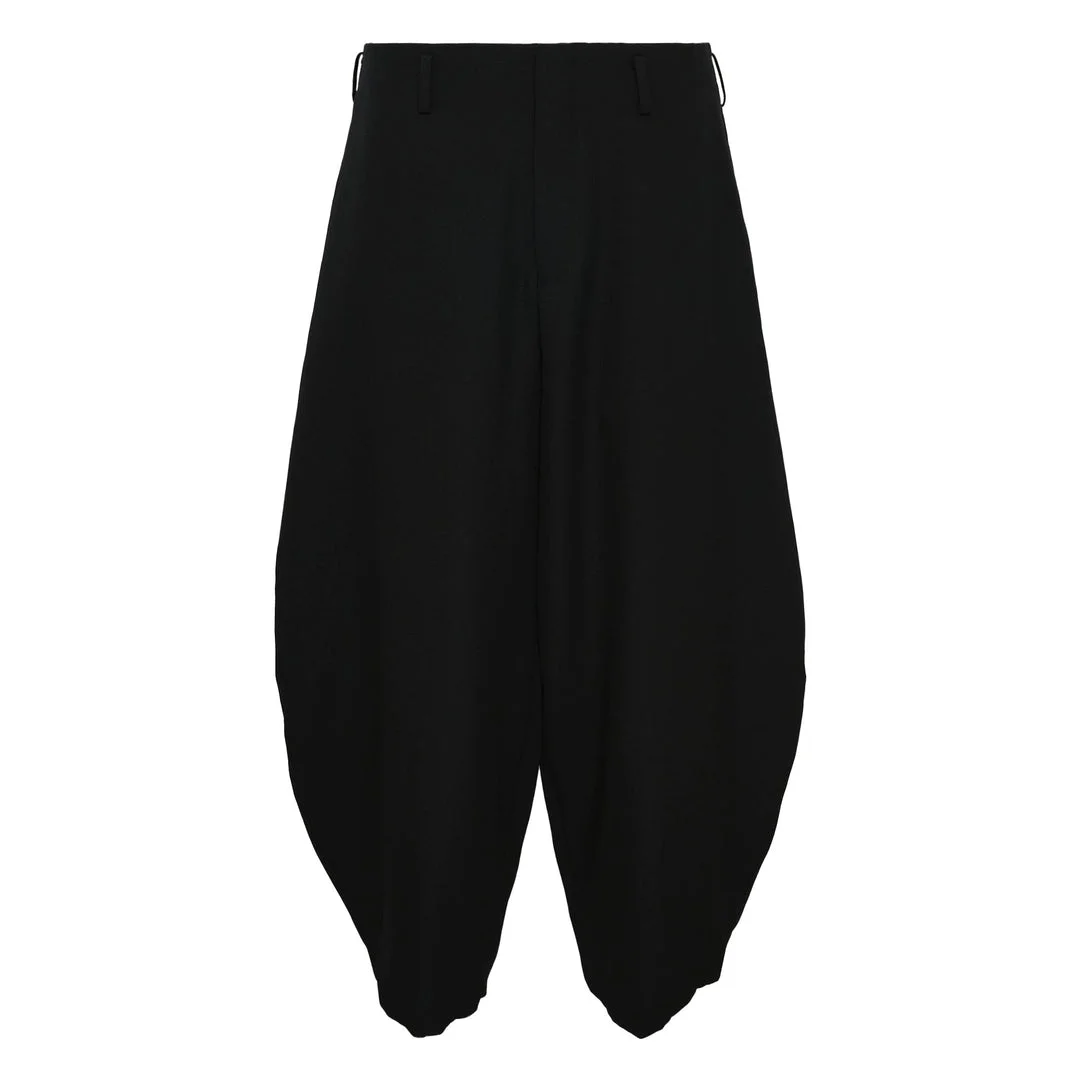 Wool Gabardine Balloon Pants - 1