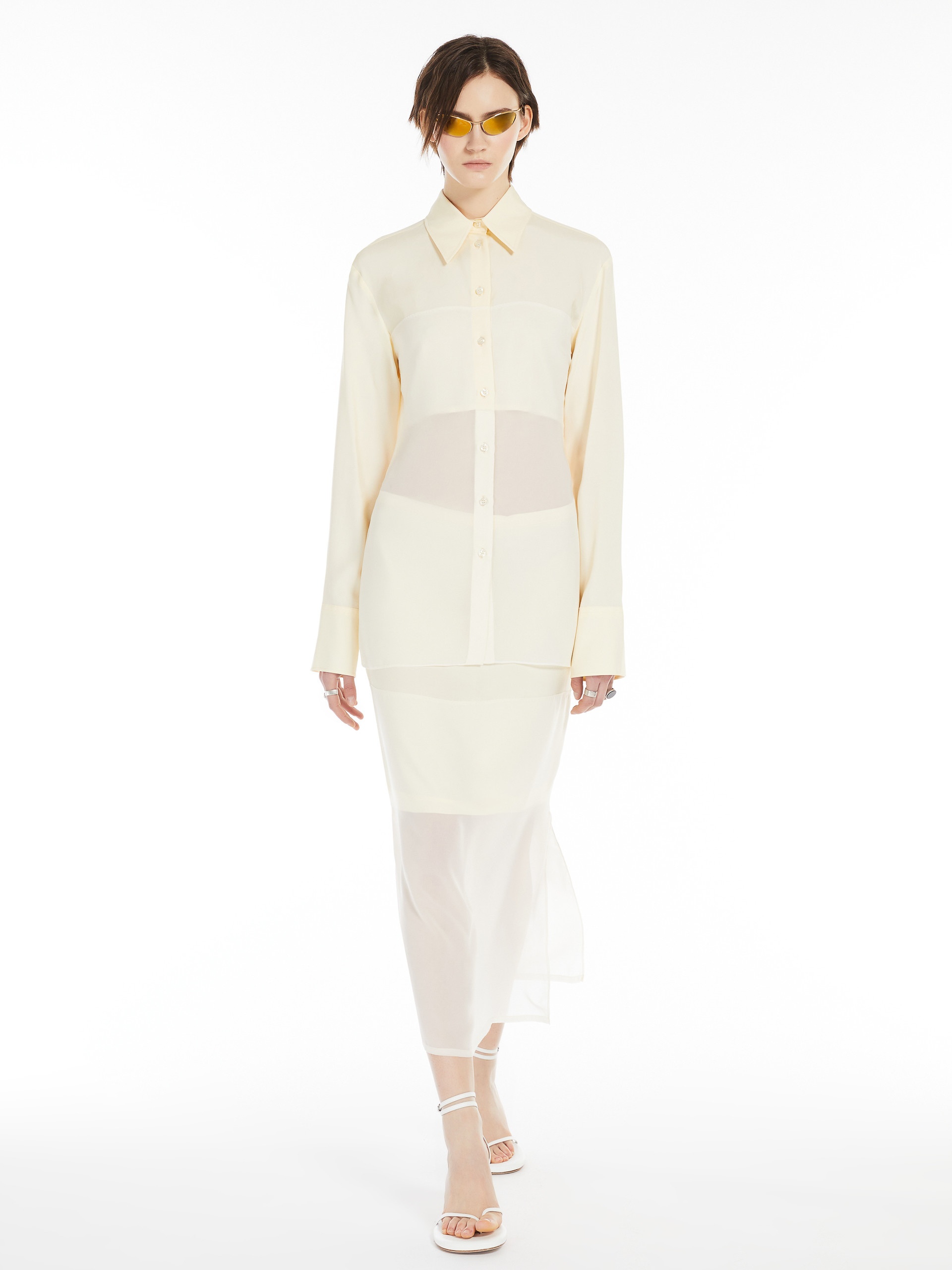 BOA Chiffon flounced blouse - 2