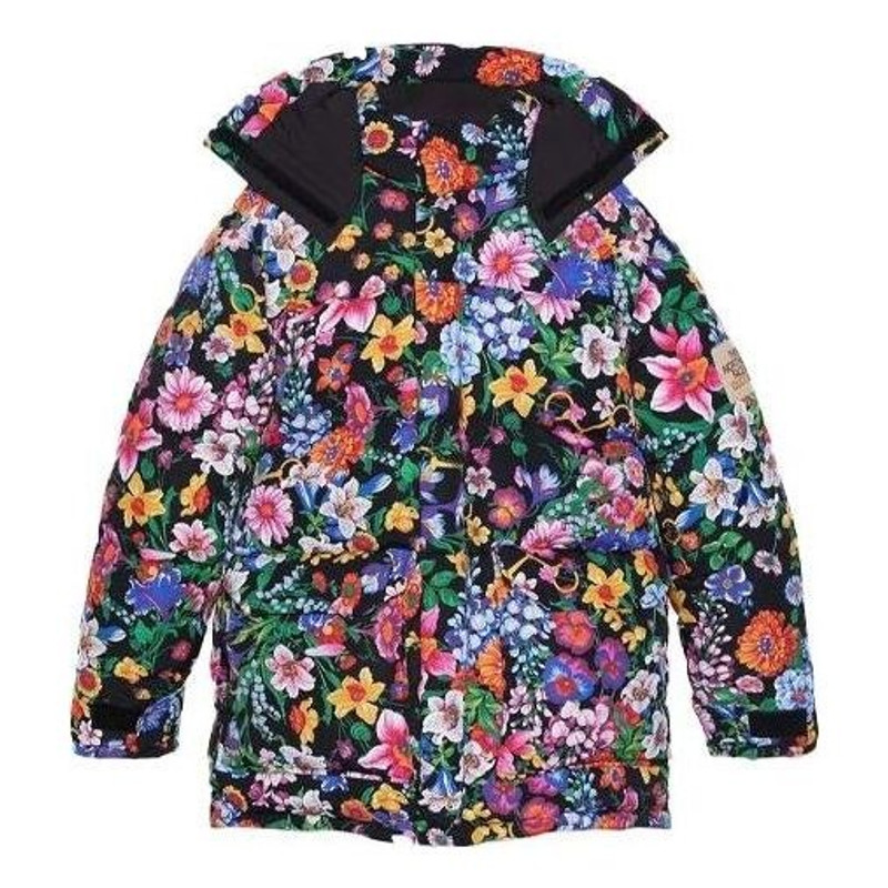 Gucci x The North Face Floral Print Down Jacket 'Purple' 648858-XAABX-1037 - 1