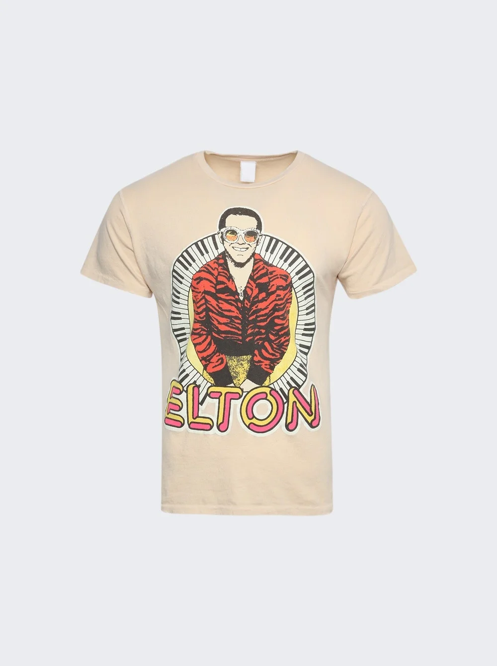 X Elton John Piano Tee Beige - 1