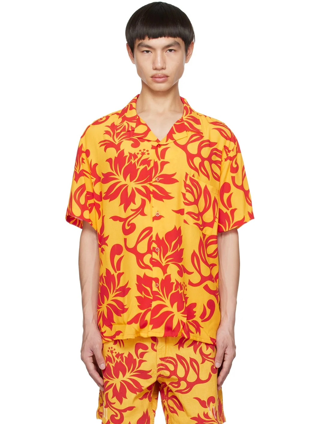 PRINTED SHORT 소매 SHIRT - 1