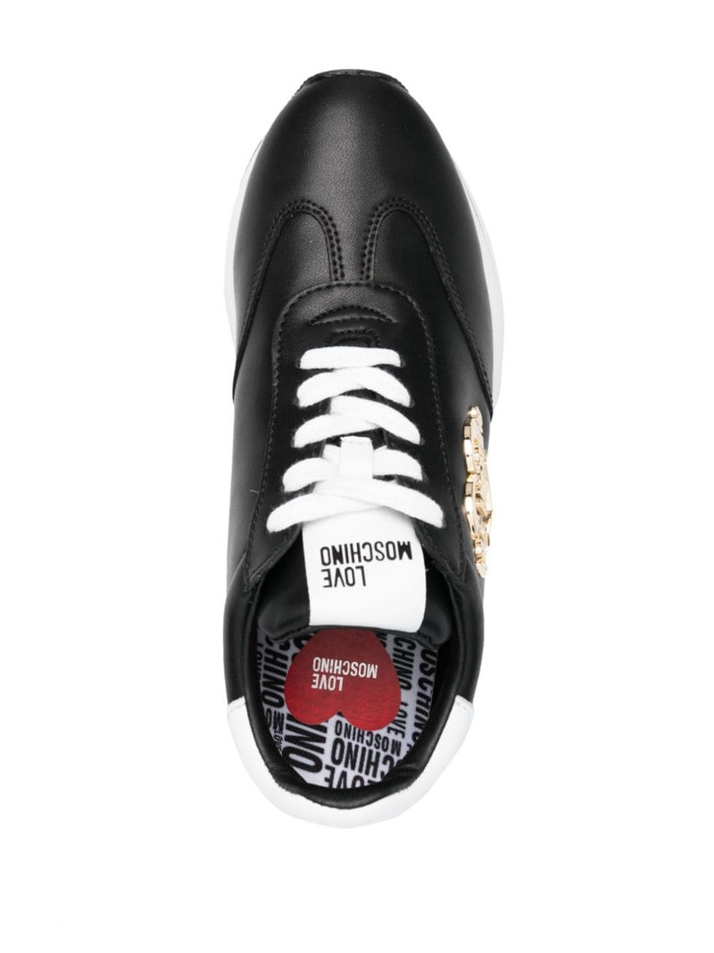 logo-plaque low-top sneakers 4
