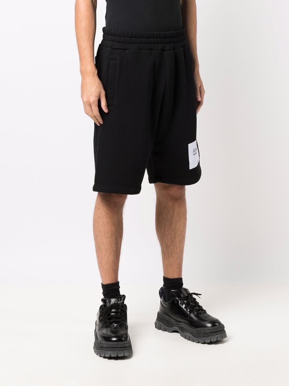 logo-patch track shorts - 3