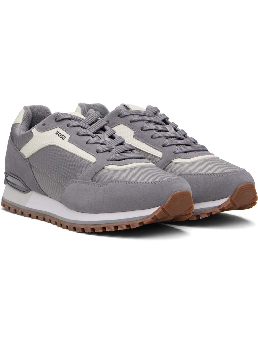Gray Suede Sneakers - 4