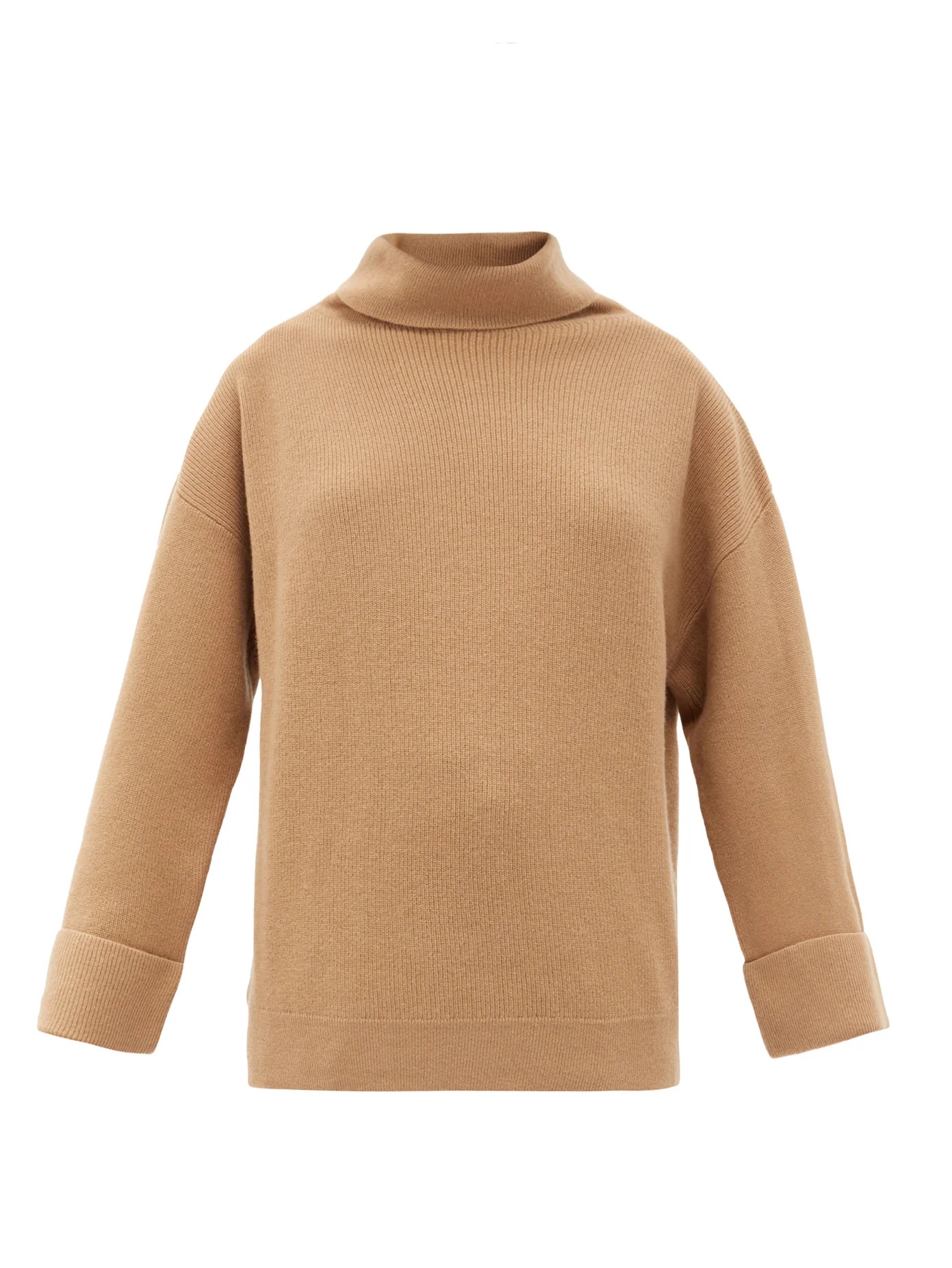 Big roll-neck wool-blend sweater - 1