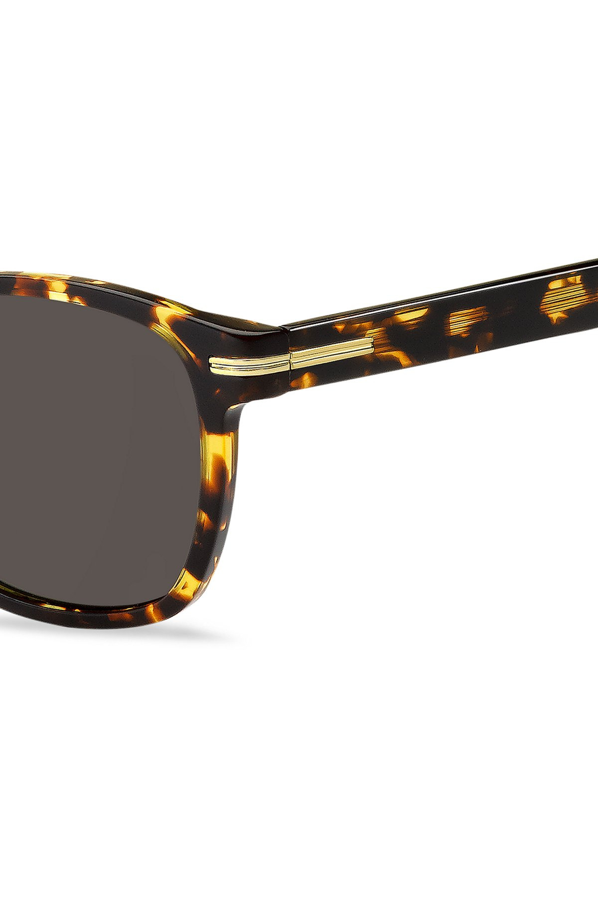 TORTOISESHELL-ACETATE SUNGLASSES WITH SIGNATURE HARDWARE - 2