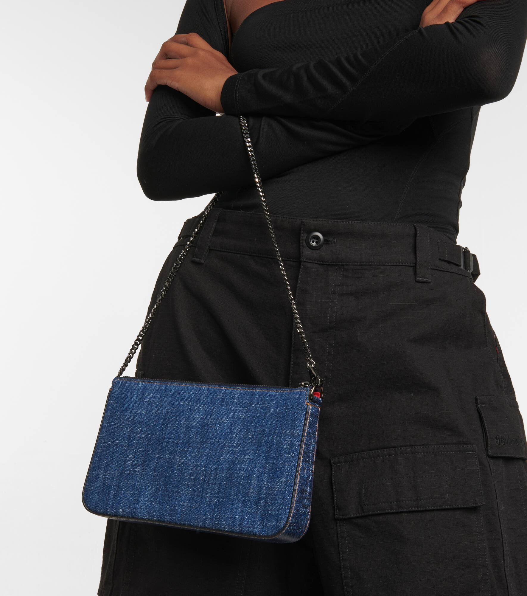 Loubila denim clutch - 2
