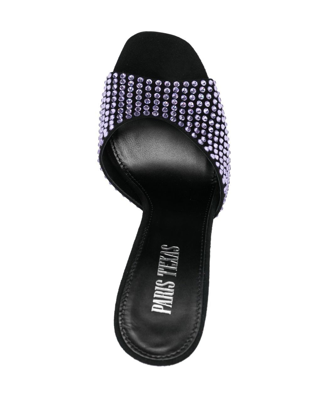 crystal-embellished 105mm mules - 4