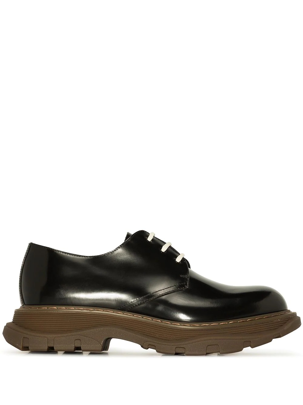 rubber sole derby shoes - 1