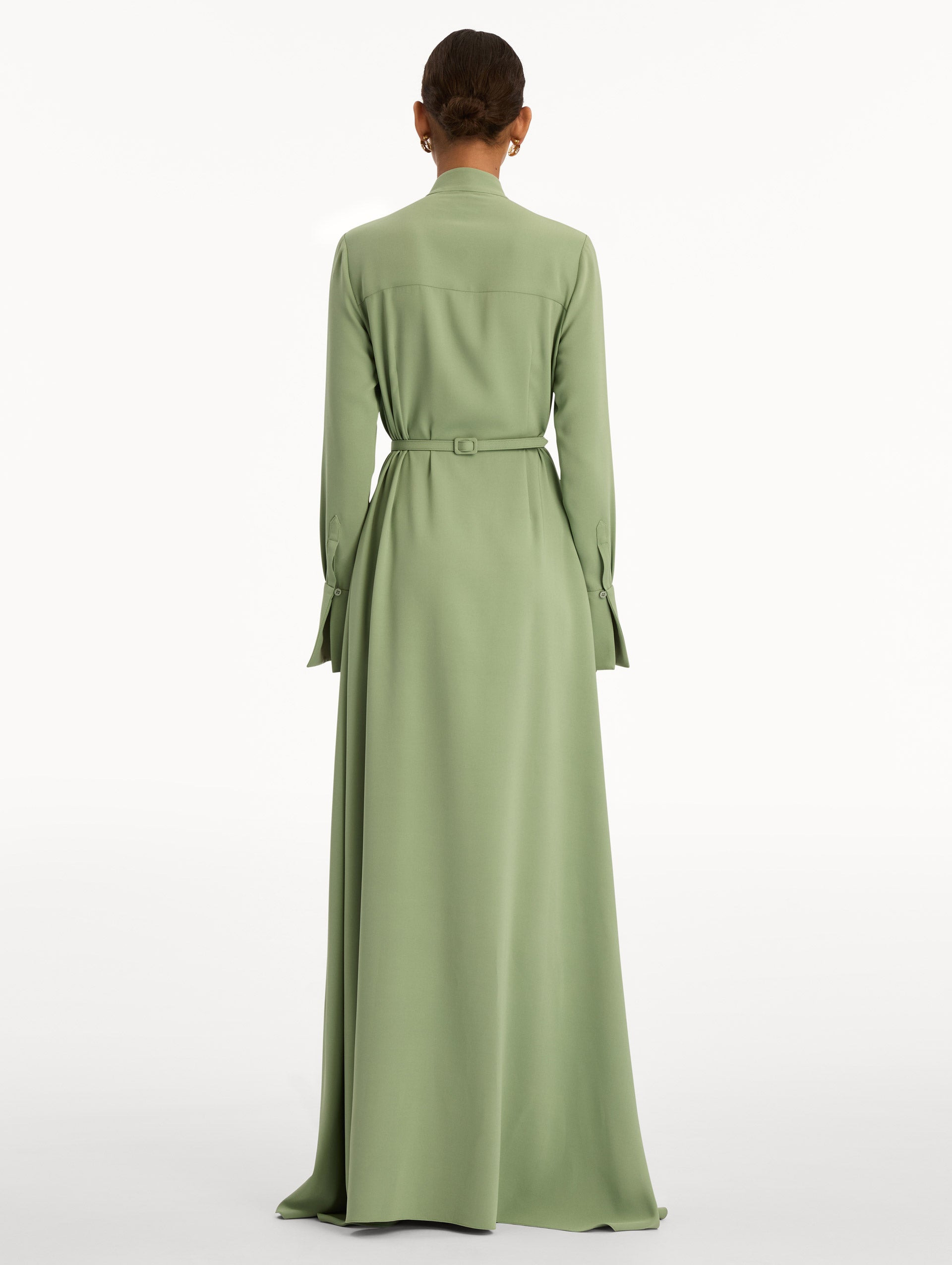 BROOCH EMBROIDERED LONG SLEEVE CAFTAN - 3