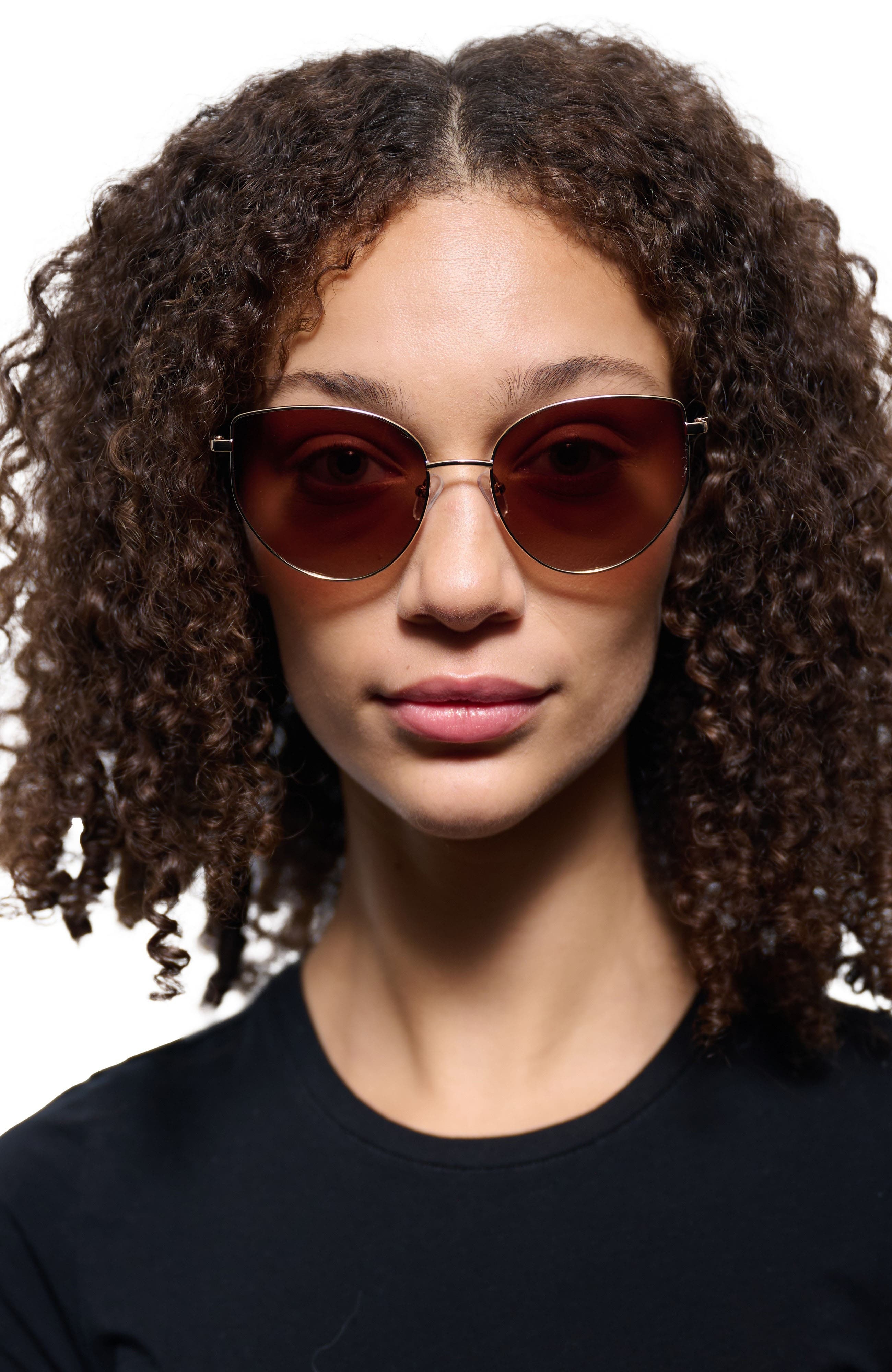 Derek Lam 10 Crosby Kirby Sunglasses in Gold Pink at Nordstrom - 3