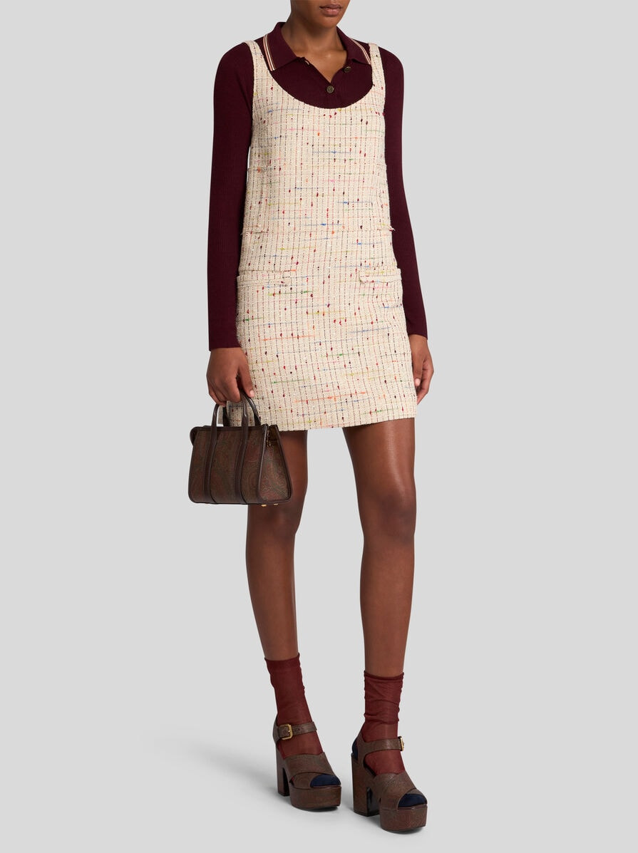 BOUCLÉ MINI DRESS - 3