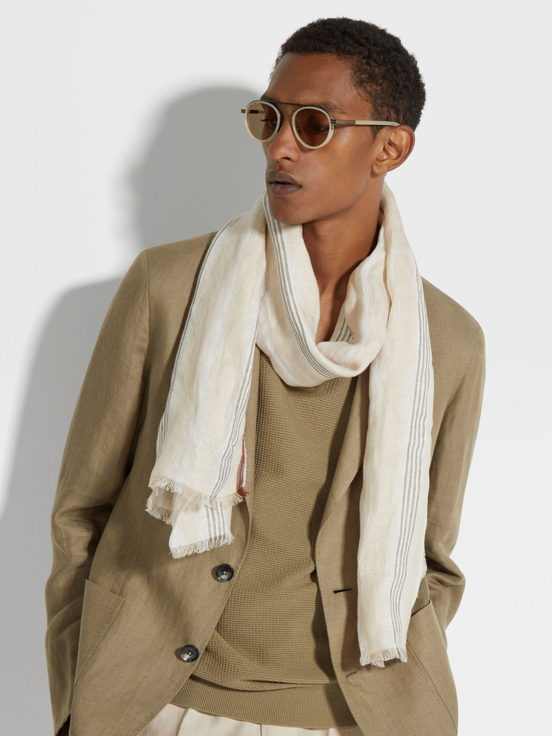 LIGHT BEIGE OASI LINO SCARF 3