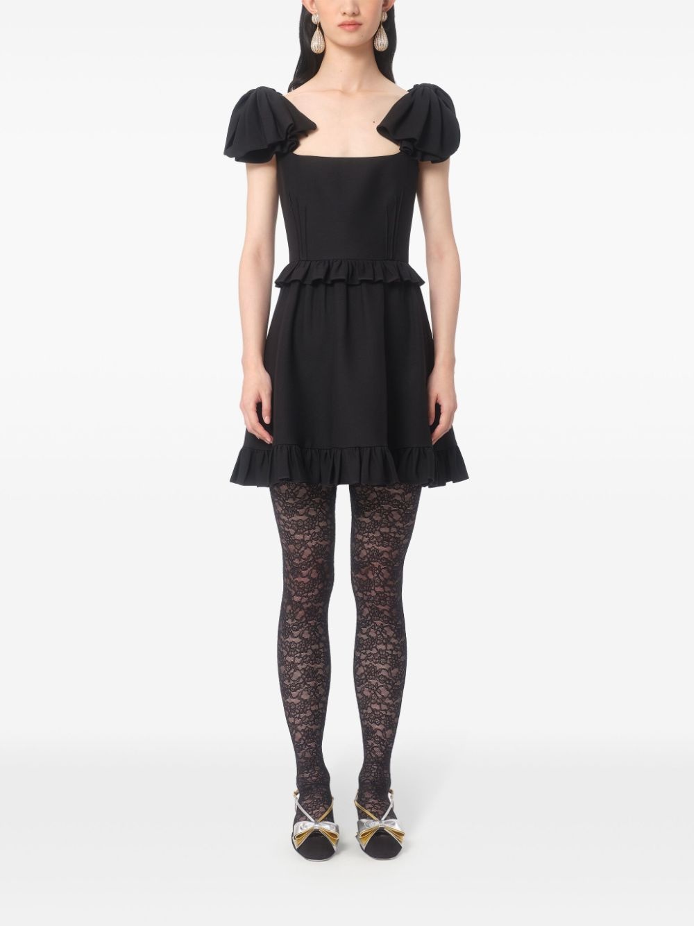 crepe couture mini dress - 3