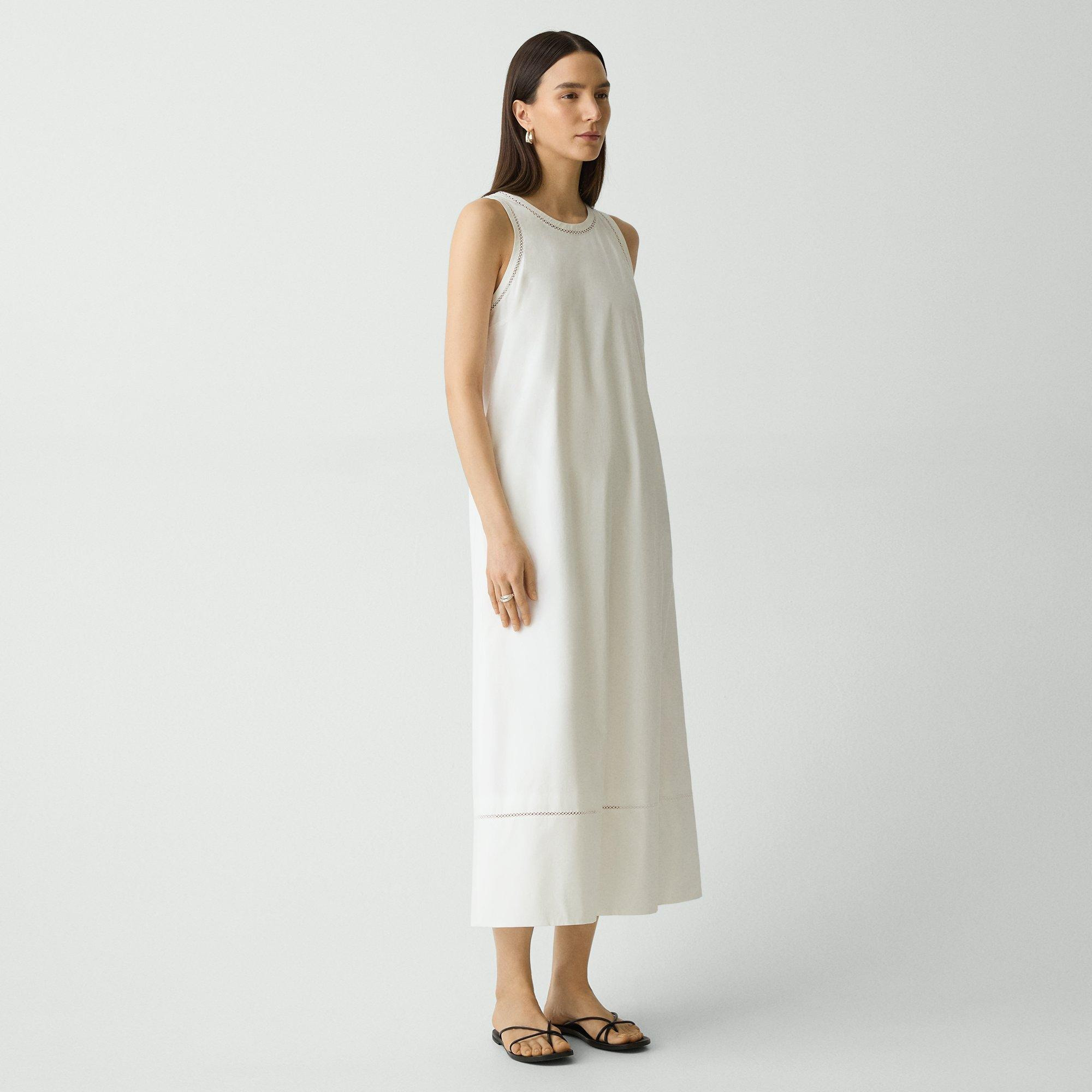 Maxi Tank Dress in City Poplin - 3