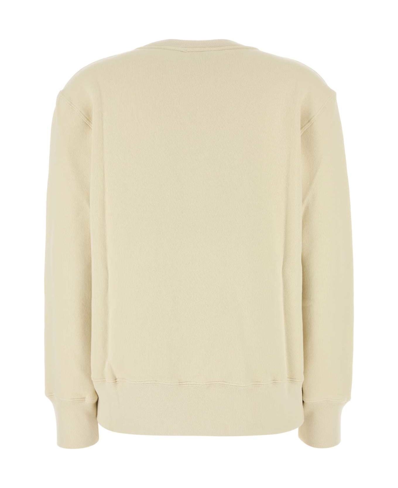 Cream Cotton Main Wom Sweatshirt - 2