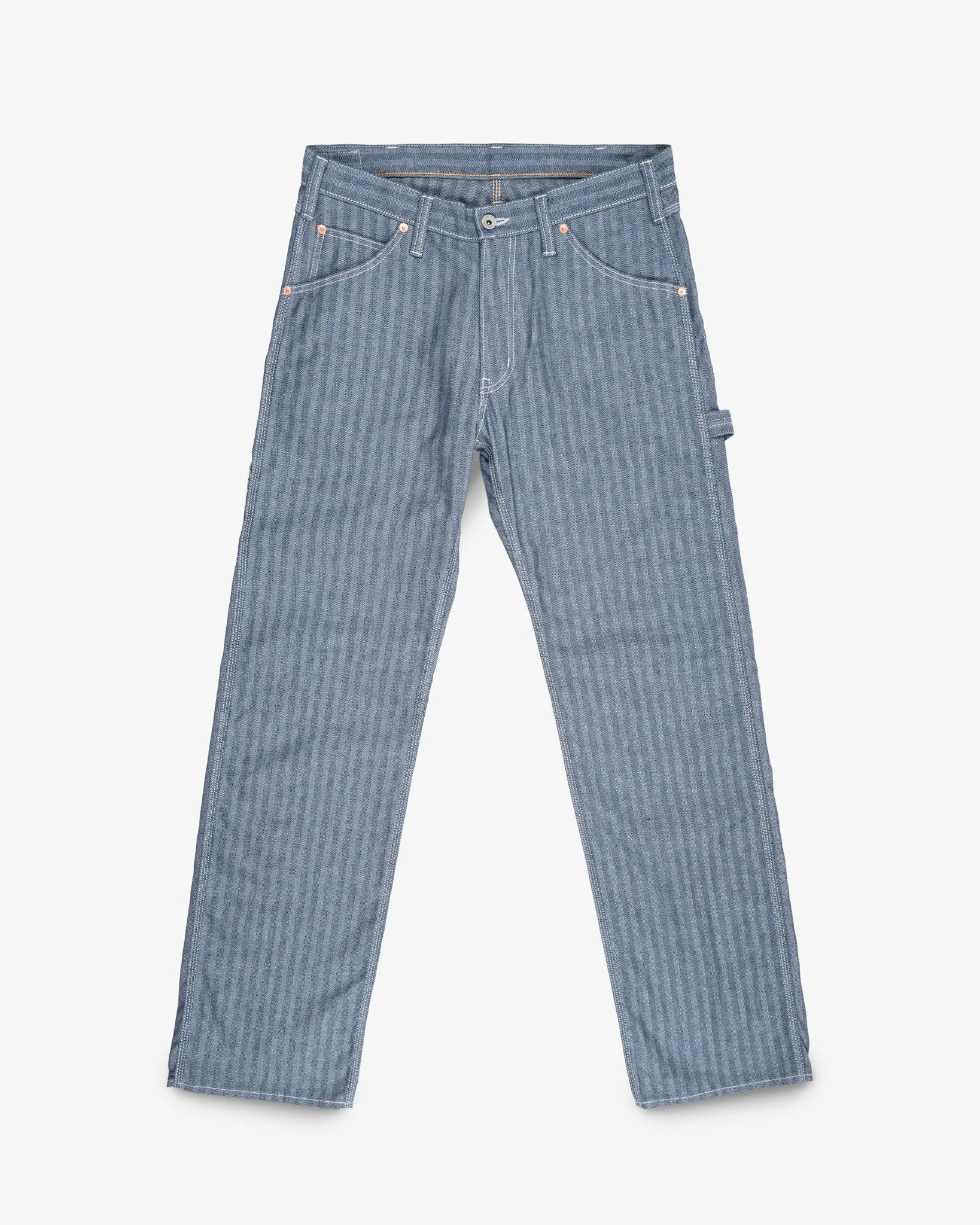 IH-830-IND 10.5OZ HERRINGBONE PAINTER’S PANTS - INDIGO - 1