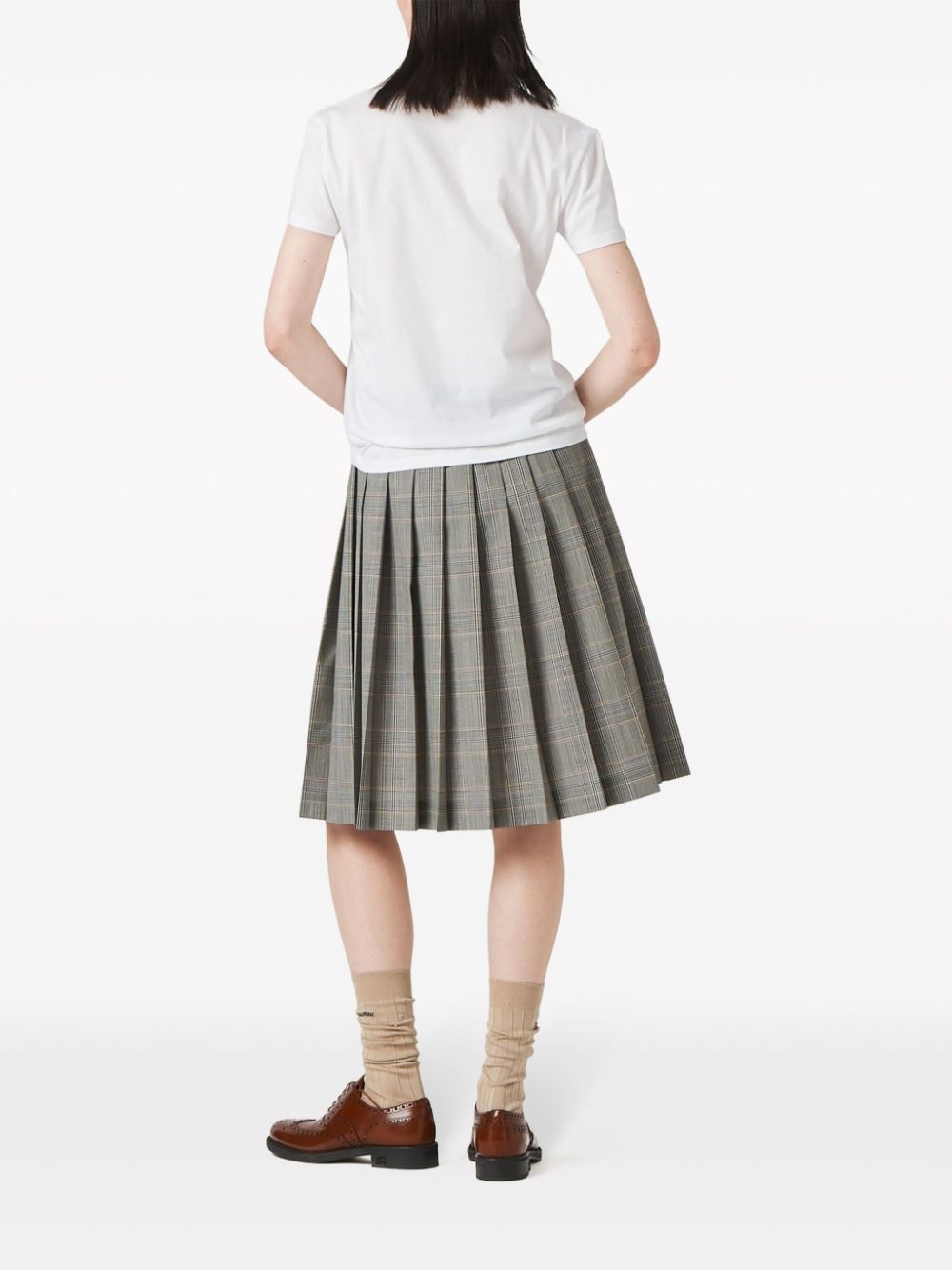 logo-embroidered cotton T-shirt - 3