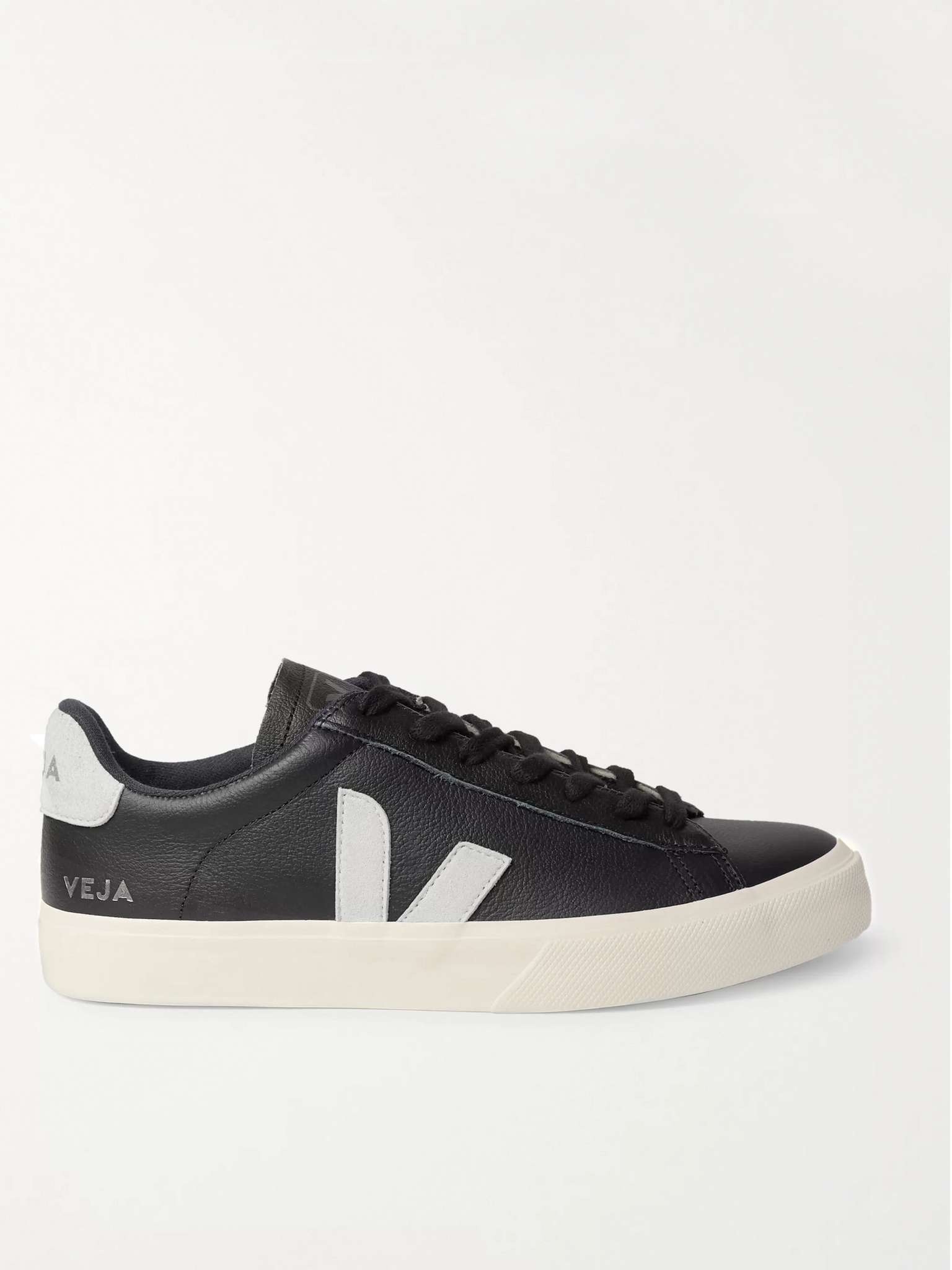 Campo Suede-Trimmed Leather Sneakers - 1