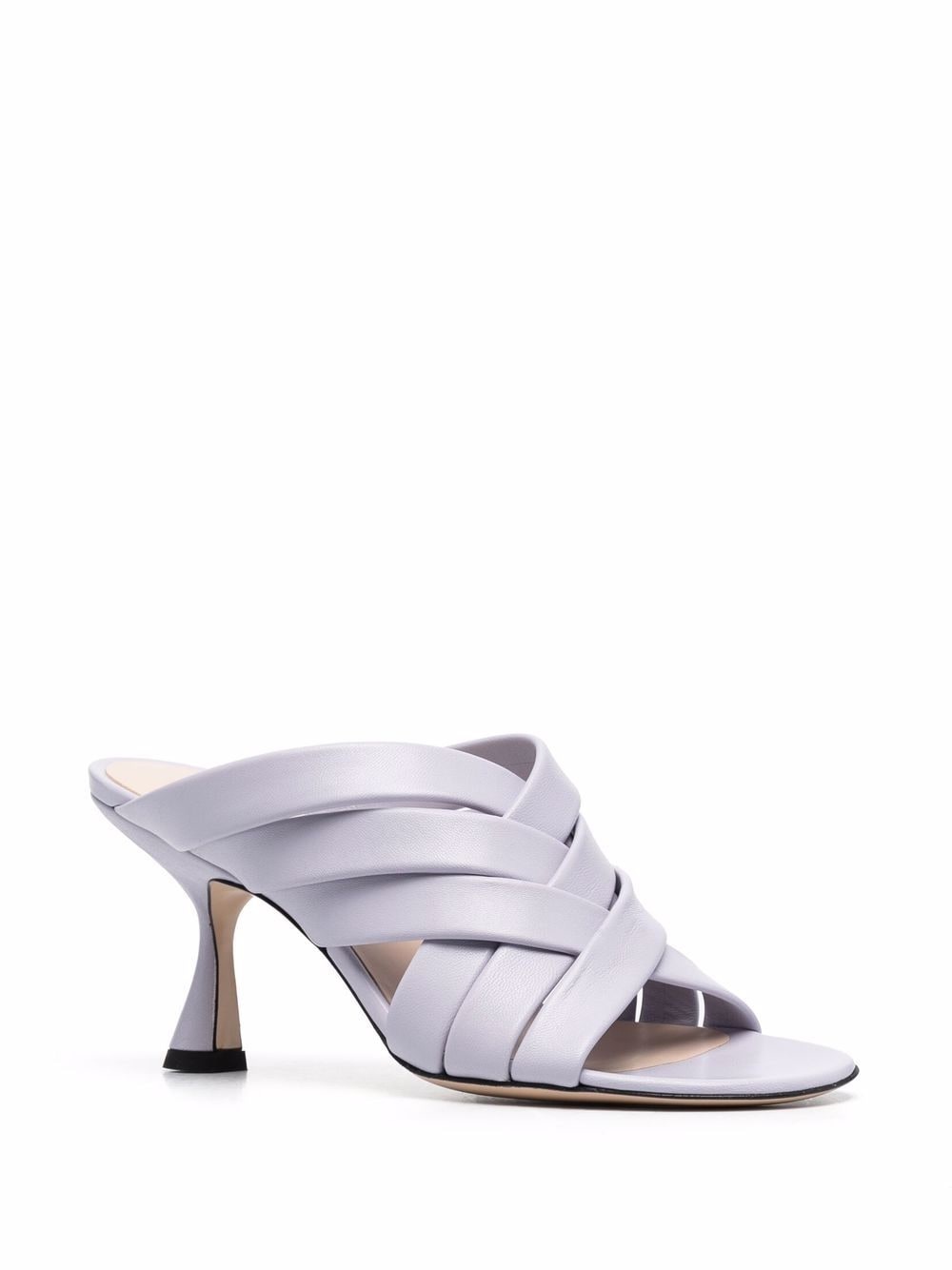 interwoven straps mules - 2