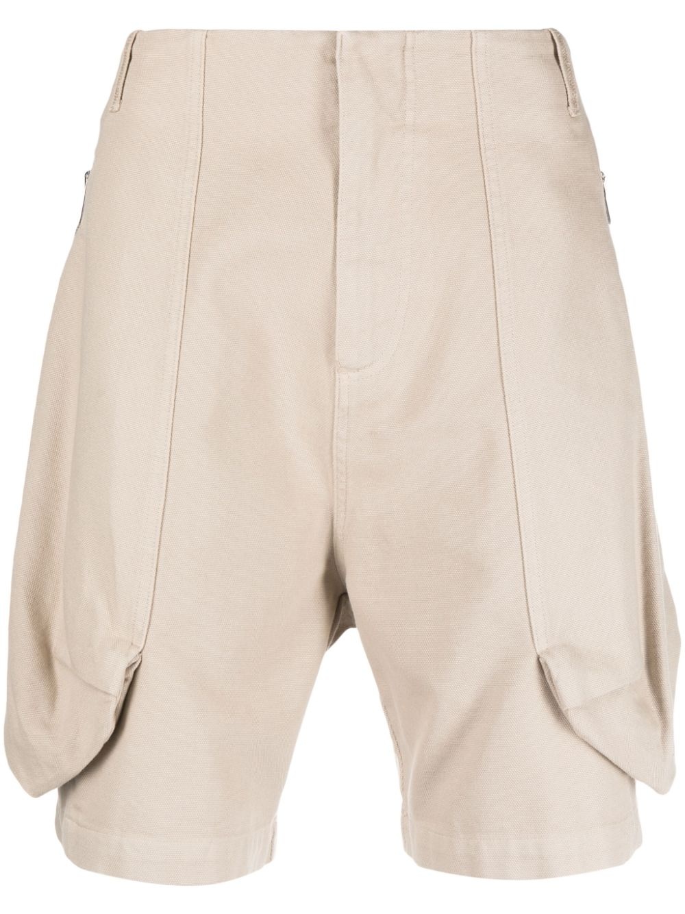 Croissant puffer cargo shorts - 1