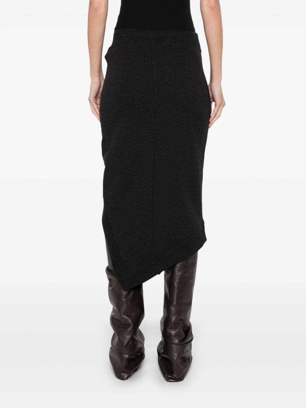 asymmetric midi skirt - 4