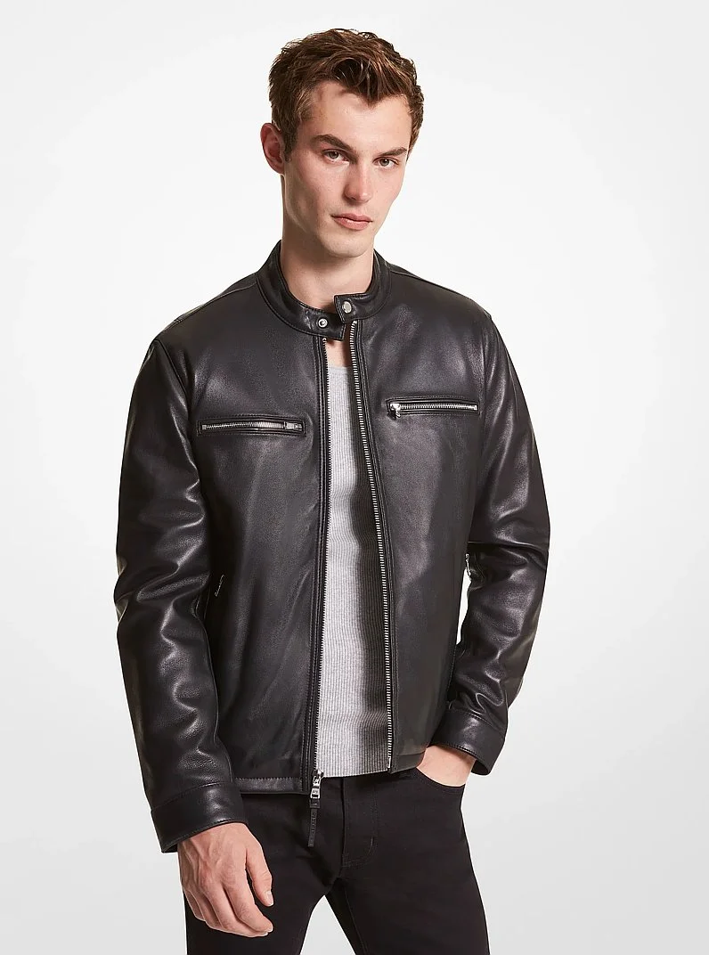 Leather Moto Jacket - 1