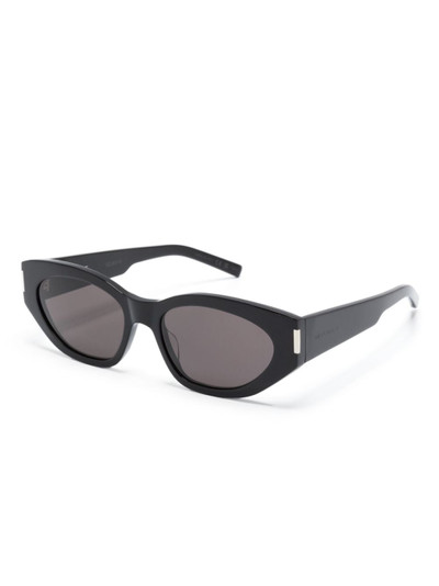 SAINT LAURENT Bold Geo oval-frame sunglasses outlook