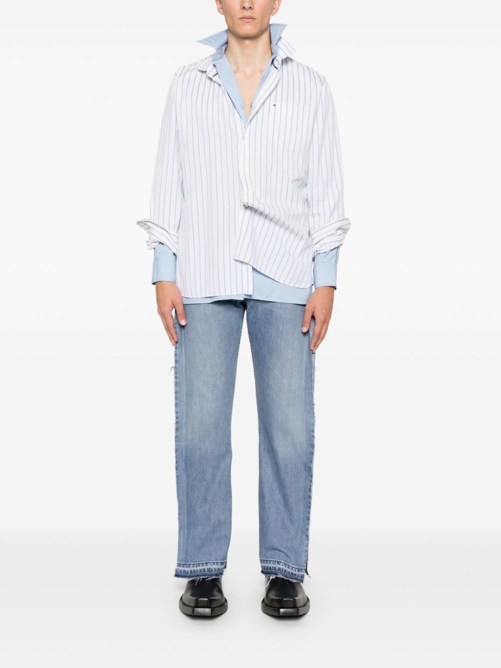 patchwork jeans - 3