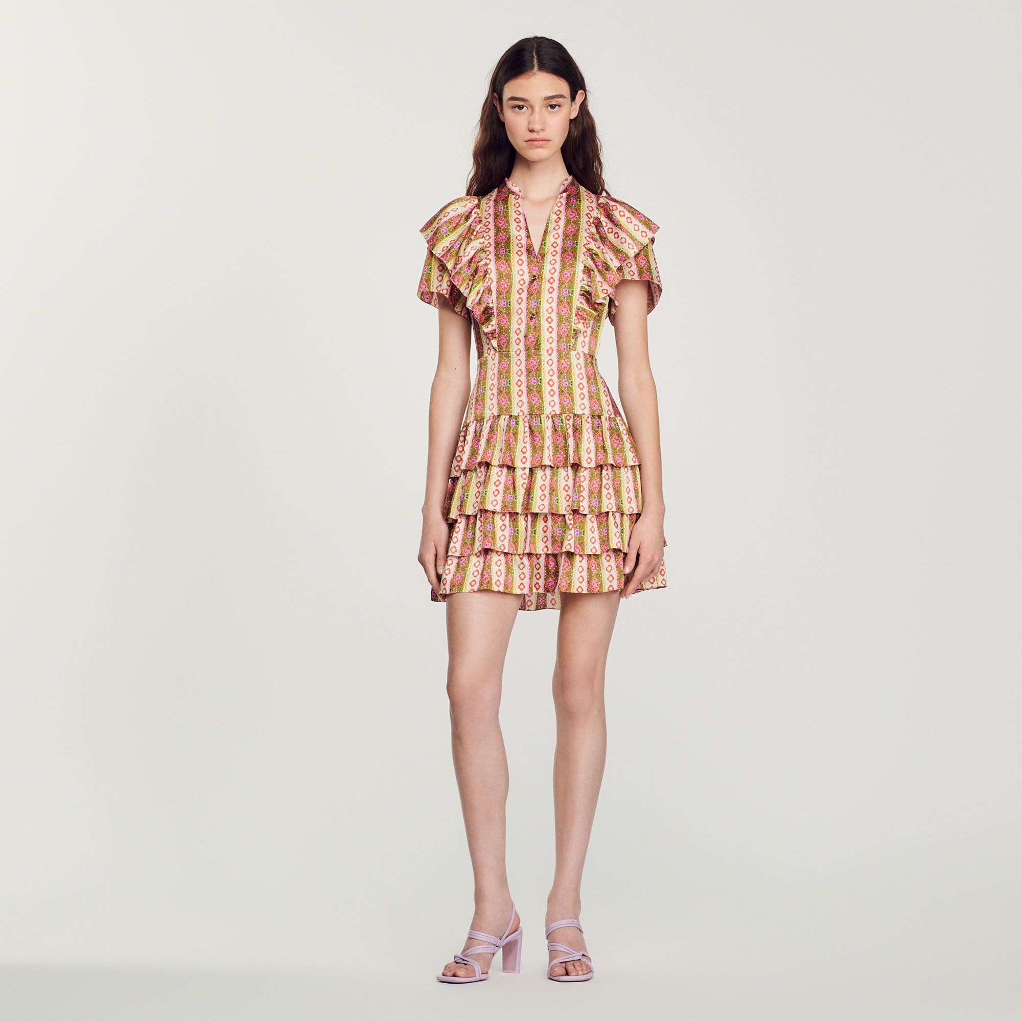Loose-fitting ruffled dress - 3