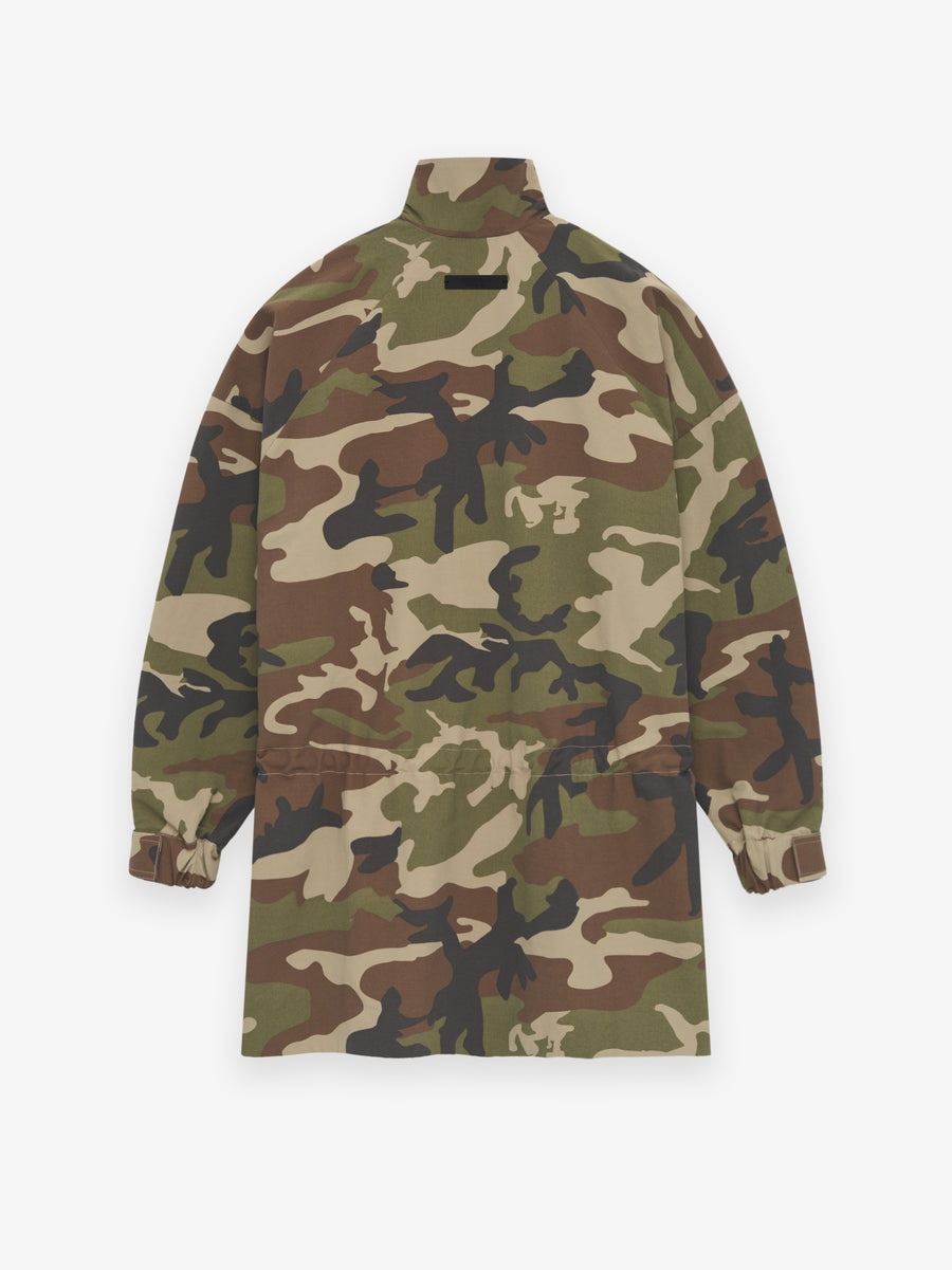 Military Nylon Mockneck Anorak - 2