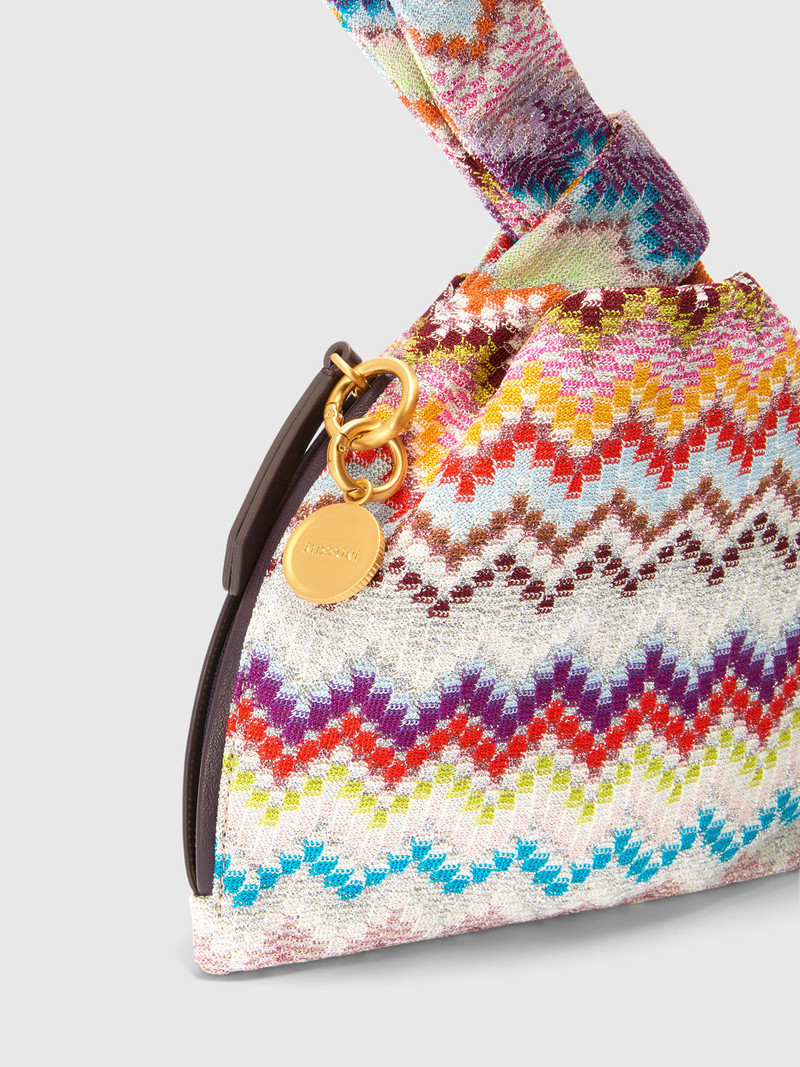 Handbag in lamé viscose 3