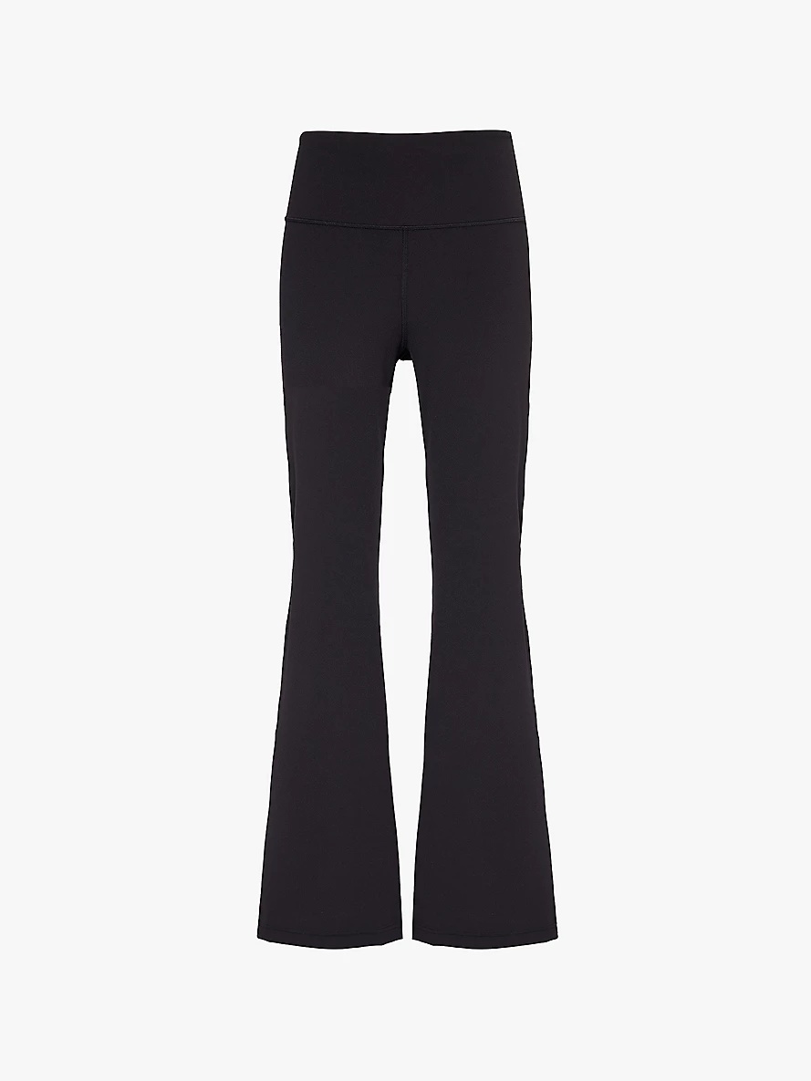 Groove flare-leg stretch-woven trousers - 1