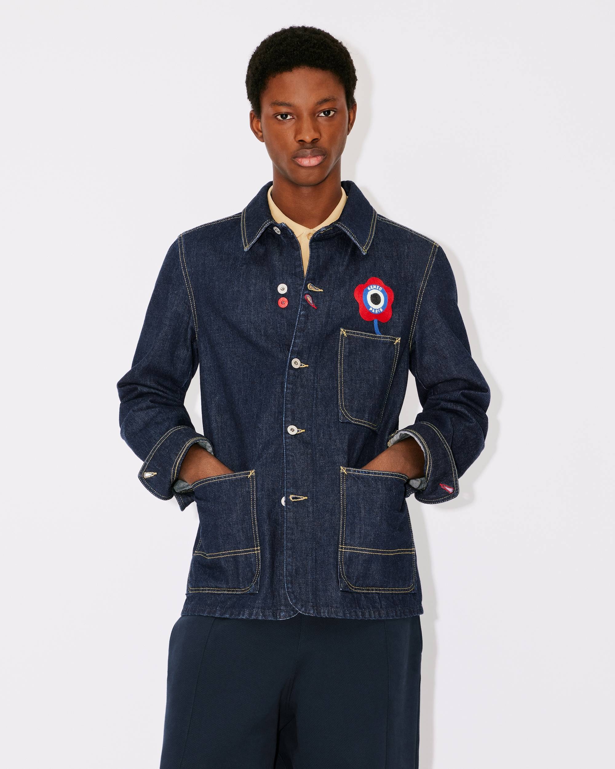 KENZO 'KENZO Target' denim workwear jacket | REVERSIBLE KENZO 'KENZO Target' denim workwear jacket | REVERSIBLE