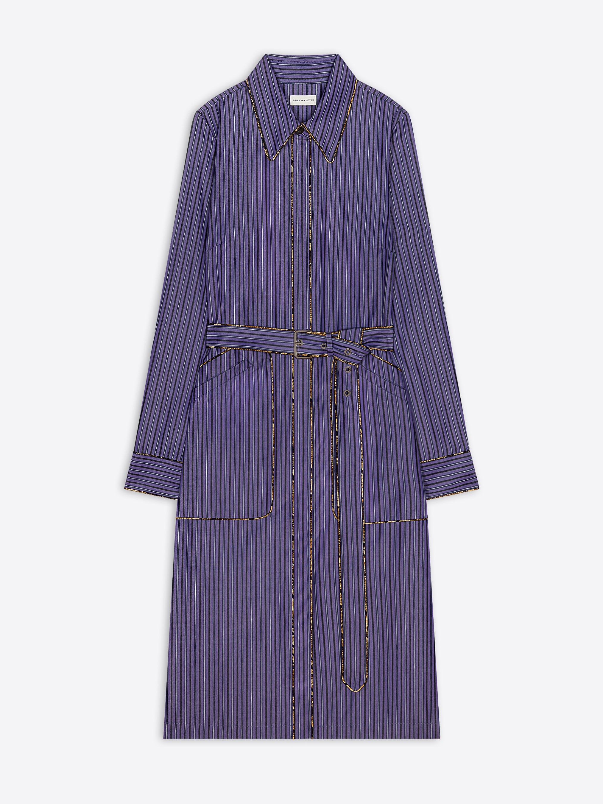 BELTED SHIRT DRESS - 1