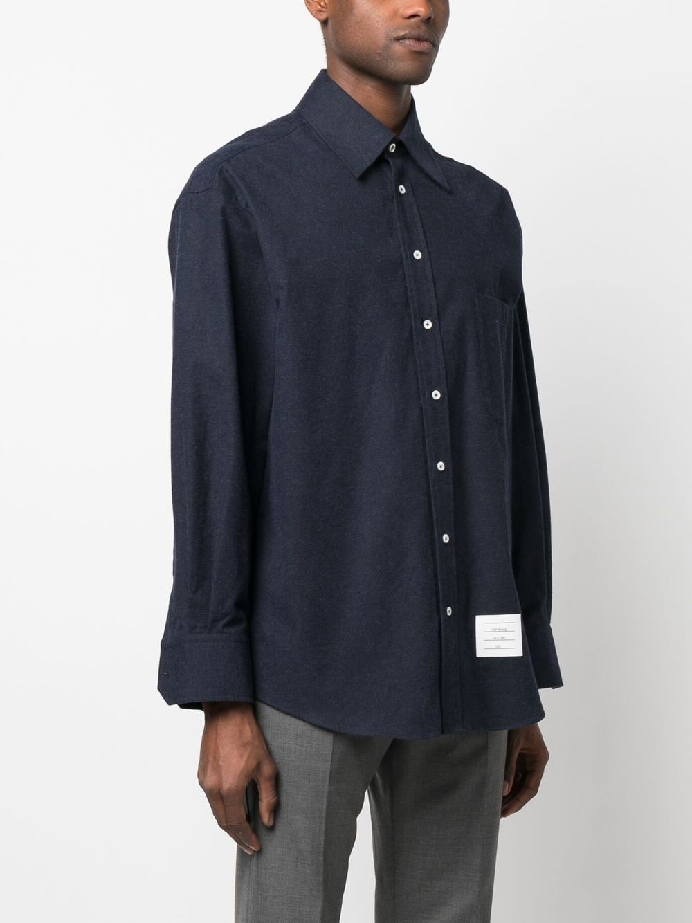 logo-patch detail shirt - 3
