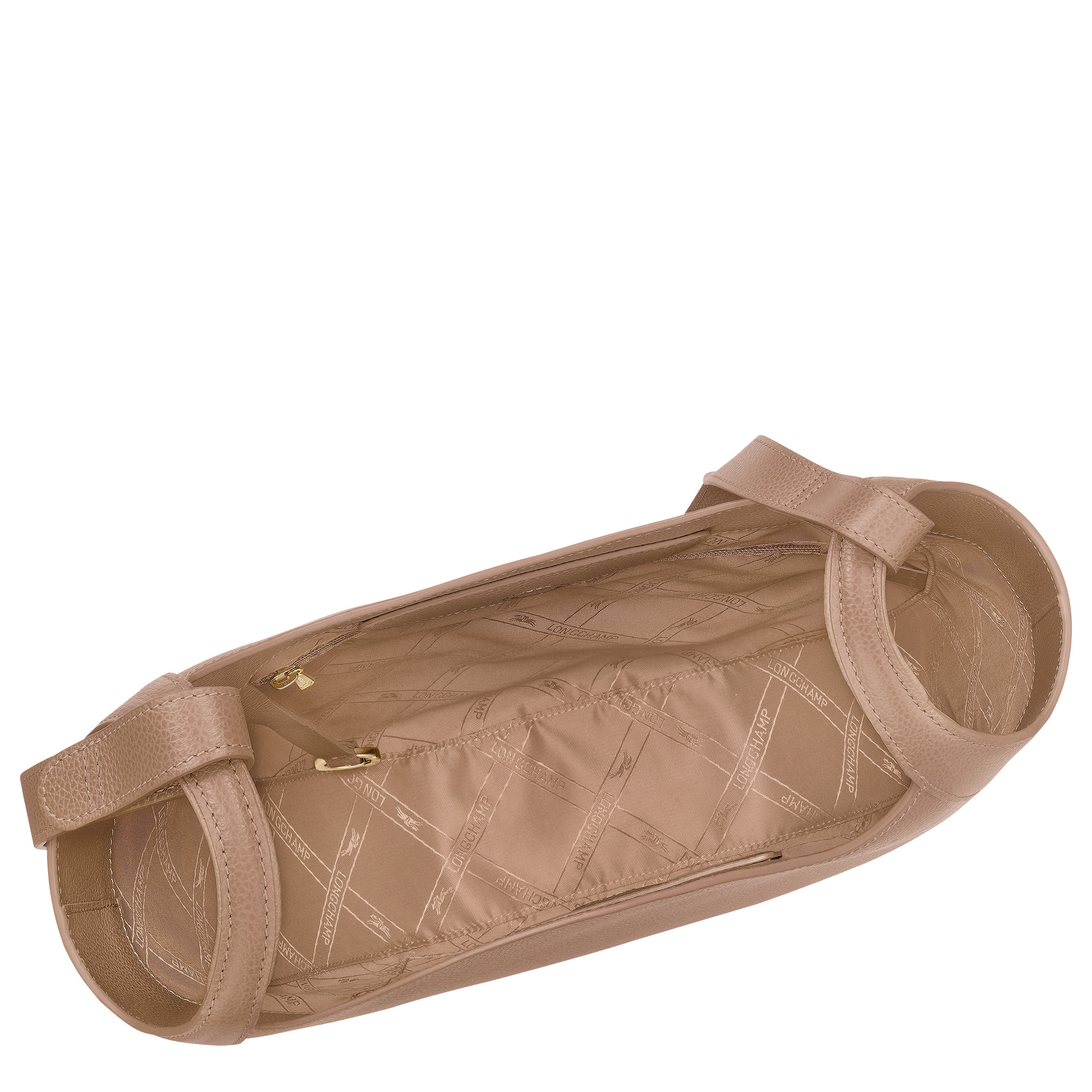 Le Foulonné L Hobo bag Biscuit - Leather - 5