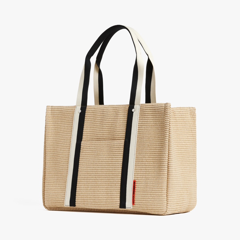 SIMONMILLER Canopy Tote In Natural Raffia outlook