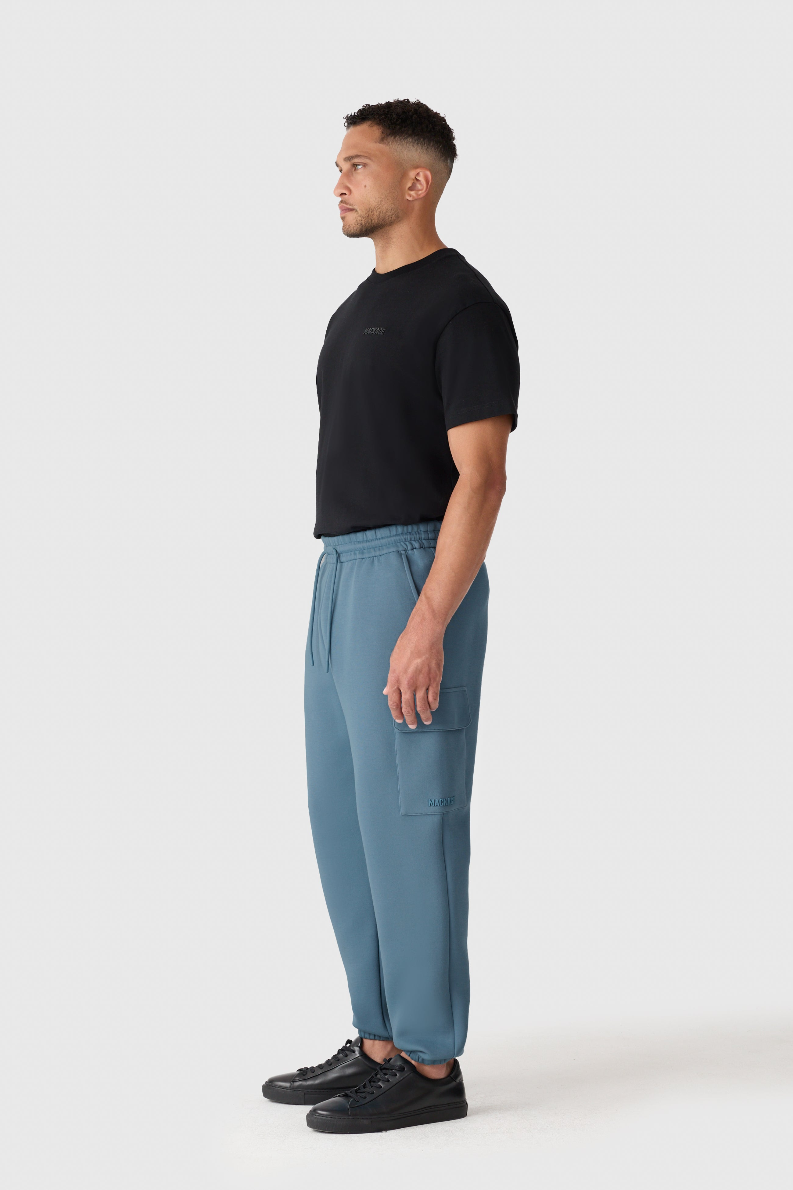 MARVIN-R Double face jersey cargo sweatpants - 3