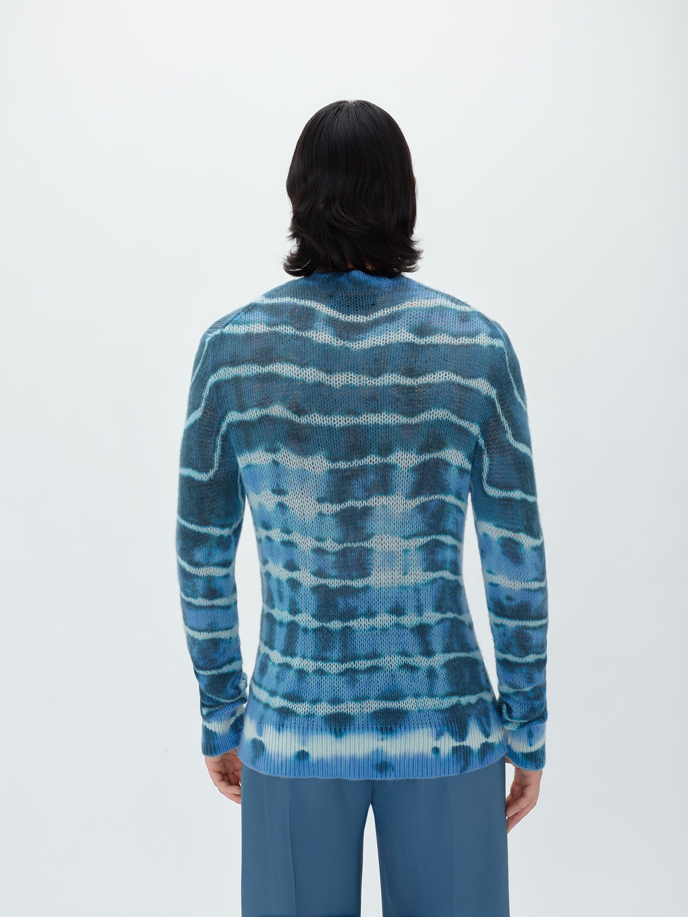 OPEN STITCH TIE-DYE CREW - 4