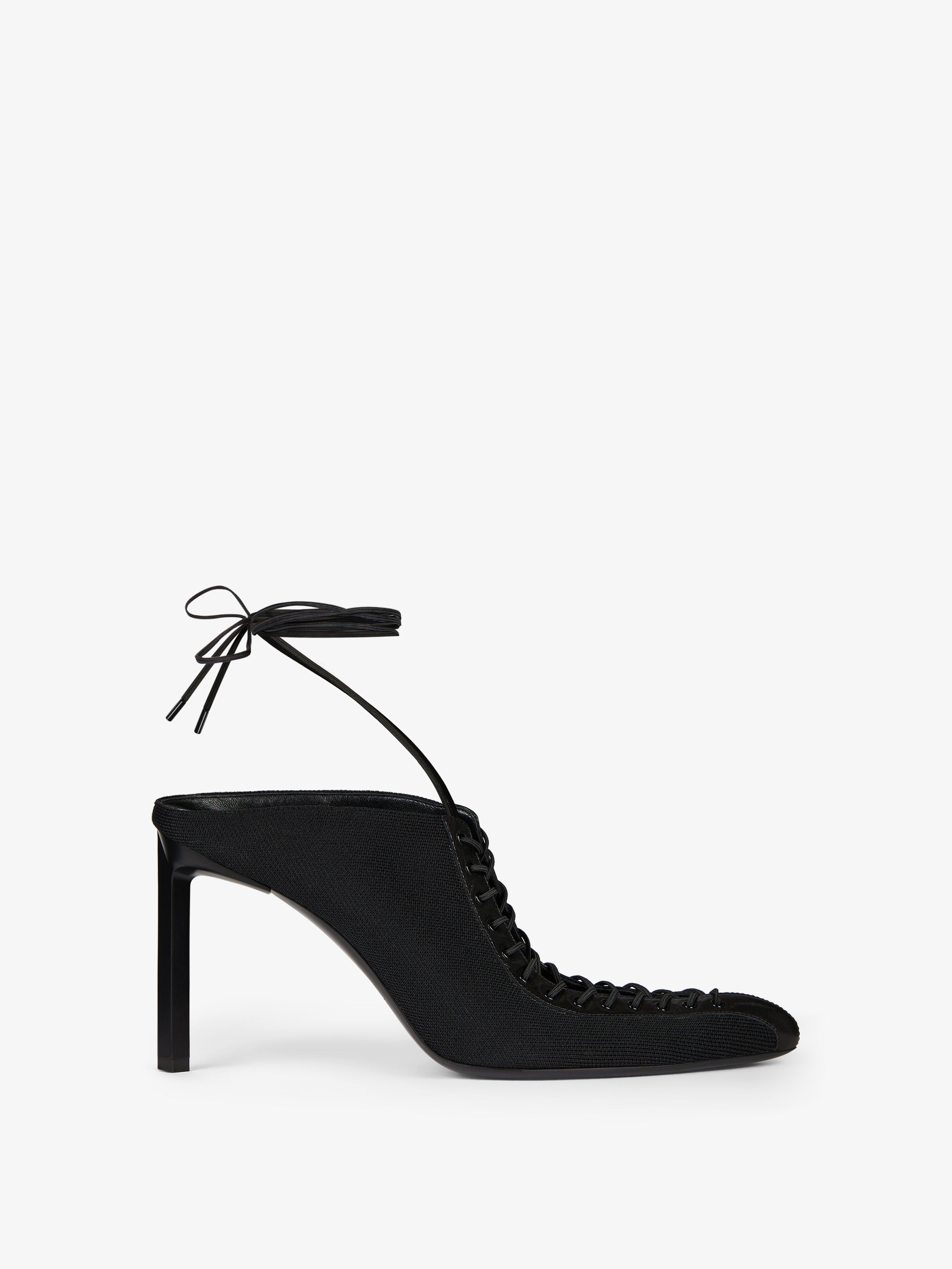 SHOW SLINGBACK IN KNIT AND LEATHER - 1