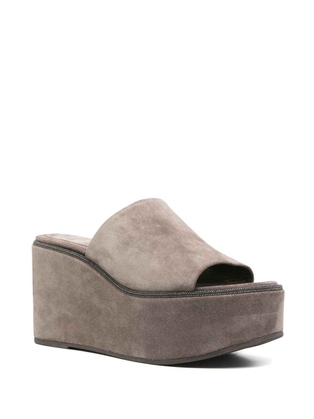 95mm suede mules - 2