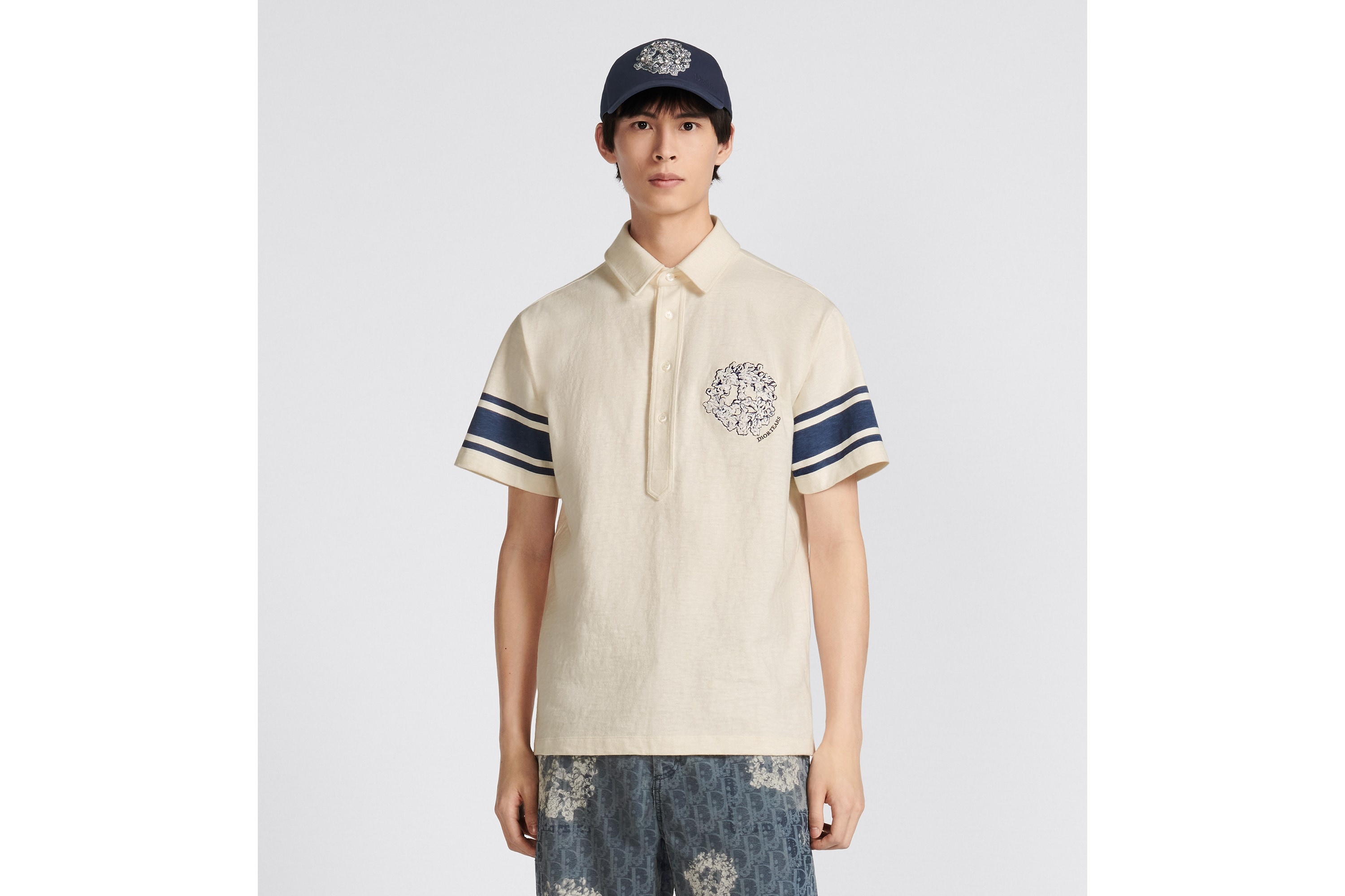 DIOR TEARS Relaxed-Fit Polo Shirt - 4