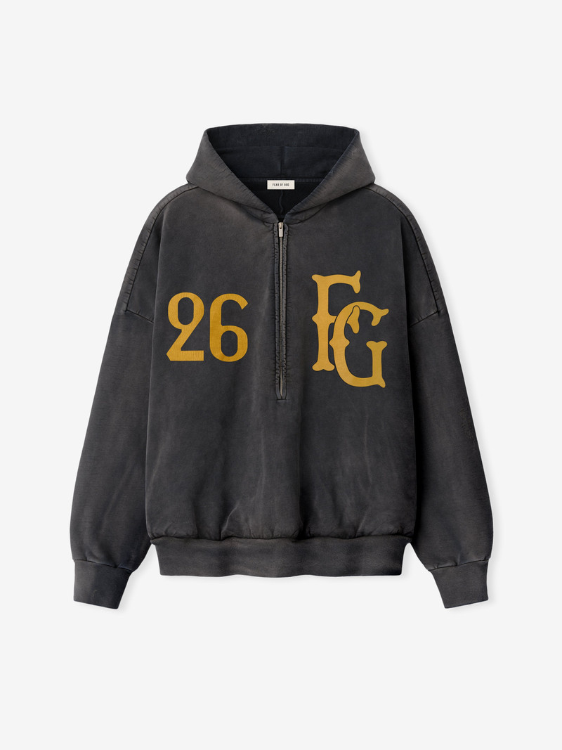 Baseball Club Half Zip Hoodie 1